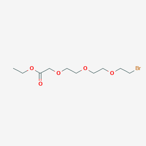 molecular formula C10H19BrO5 B3123497 Br-PEG3-ethyl acetate 