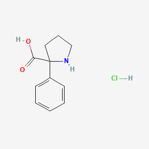2-Phenylpyrrolidine-2-carboxylic acid hydrochloride