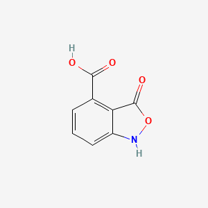 molecular formula C8H5NO4 B3123569 3-Oxo-1,3-dihydrobenzo[c]isoxazole-4-carboxylic acid CAS No. 3096-76-2
