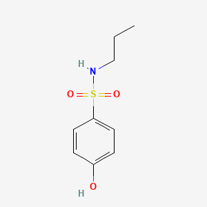 molecular formula C9H13NO3S B3123587 4-Hydroxy-N-propylbenzene-1-sulfonamide CAS No. 30989-01-6