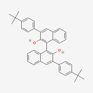 molecular formula C40H38O2 B3123595 (S)-3,3'-Bis(4-tert-butylphenyl)-1,1'-bi-2-naphthol CAS No. 309934-84-7
