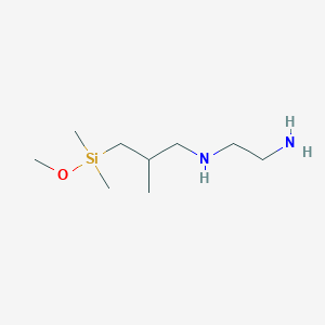 molecular formula C9H24N2OSi B3123620 N-(2-Aminoethyl)-3-aminoisobutyldimethylmethoxysilane CAS No. 31024-49-4