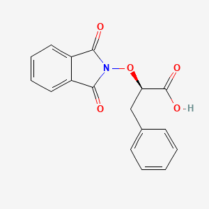 molecular formula C17H13NO5 B3123629 (R)-2-(1,3-Dioxoisoindolin-2-yloxy)-3-phenylpropanoic acid CAS No. 310404-47-8