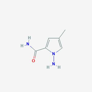 molecular formula C6H9N3O B3123632 1-Amino-4-methyl-1H-pyrrole-2-carboxamide CAS No. 310430-79-6