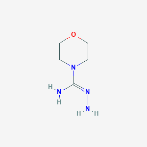molecular formula C5H12N4O B3123671 N'-氨基吗啉-4-甲酰亚胺酰胺 CAS No. 31106-56-6