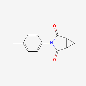 molecular formula C12H11NO2 B3123709 3-(4-Methylphenyl)-3-azabicyclo[3.1.0]hexane-2,4-dione CAS No. 3120-13-6