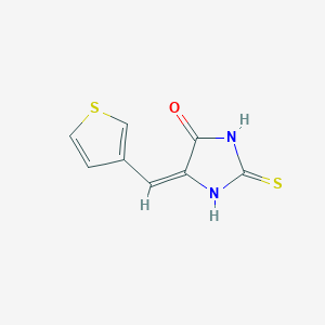 (5E)-5-(thiophen-3-ylmethylidene)-2-thioxoimidazolidin-4-one