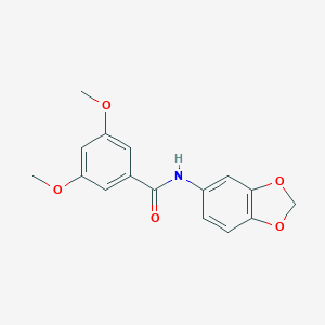 molecular formula C16H15NO5 B312373 N-(1,3-benzodioxol-5-yl)-3,5-dimethoxybenzamide 