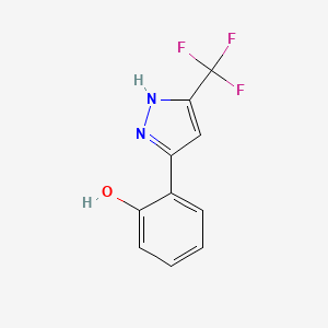 2-[5-(trifluoromethyl)-1H-pyrazol-3-yl]phenol