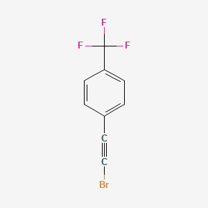 molecular formula C9H4BrF3 B3123872 1-(2-Bromoethynyl)-4-(trifluoromethyl)benzene CAS No. 313343-88-3