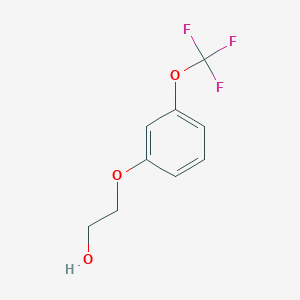 molecular formula C9H9F3O3 B3123924 Ethanol, 2-[3-(trifluoromethoxy)phenoxy]- CAS No. 313655-84-4