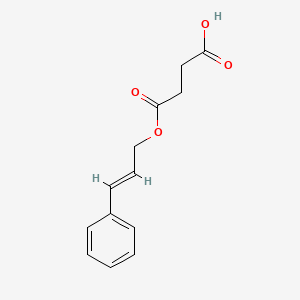 4-oxo-4-{[(E)-3-phenyl-2-propenyl]oxy}butanoic acid