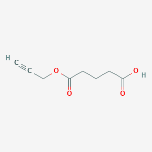 molecular formula C8H10O4 B3124045 Pentanedioic acid monoprop-2-ynyl ester CAS No. 314767-51-6