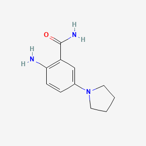 Benzamide, 2-amino-5-(1-pyrrolidinyl)-