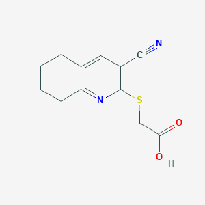 [(3-Cyano-5,6,7,8-tetrahydro-2-quinolinyl)thio]acetic acid