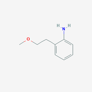 molecular formula C9H13NO B3124108 2-(2-Methoxyethyl)aniline CAS No. 31553-11-4