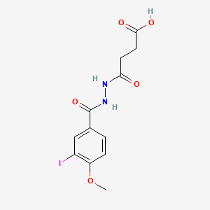 4-[2-(3-Iodo-4-methoxybenzoyl)hydrazino]-4-oxobutanoic acid