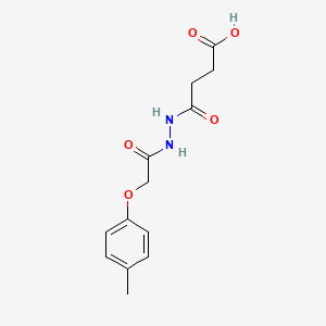 4-{2-[(4-Methylphenoxy)acetyl]hydrazino}-4-oxobutanoic acid