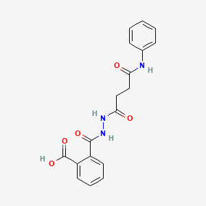 2-{[2-(4-Anilino-4-oxobutanoyl)hydrazino]carbonyl}benzoic acid