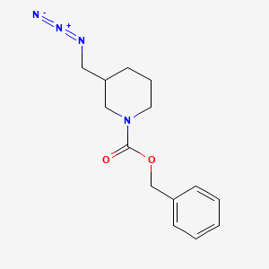 molecular formula C14H18N4O2 B3124150 Benzyl 3-(azidomethyl)piperidine-1-carboxylate CAS No. 315717-75-0