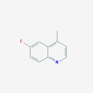 molecular formula C10H8FN B3124153 6-Fluoro-4-methylquinoline CAS No. 31598-65-9