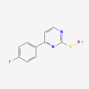 molecular formula C10H6FKN2S B3124245 Potassium 4-(4-fluorophenyl)-2-pyrimidinethiolate CAS No. 317377-31-4