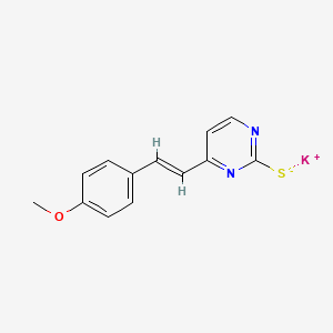 molecular formula C13H11KN2OS B3124393 Potassium 4-(4-methoxystyryl)-2-pyrimidinethiolate CAS No. 318248-58-7