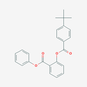 molecular formula C24H22O4 B312456 PHENYL 2-{[4-(TERT-BUTYL)BENZOYL]OXY}BENZOATE 
