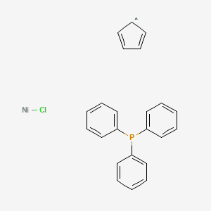 molecular formula C23H25ClNiP B3124574 Chloro(cyclopentadienyl)(triphenylphosphine)nickel(II) CAS No. 31904-79-7