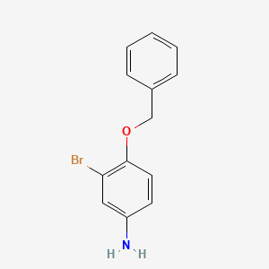 molecular formula C13H12BrNO B3124611 4-Benzyloxy-3-bromophenylamine CAS No. 320337-15-3