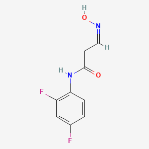 molecular formula C9H8F2N2O2 B3124663 N-(2,4-difluorophenyl)-3-(hydroxyimino)propanamide CAS No. 320418-18-6