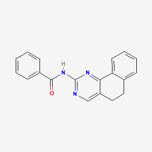 molecular formula C19H15N3O B3124742 N-(5,6-dihydrobenzo[h]quinazolin-2-yl)benzenecarboxamide CAS No. 320420-21-1