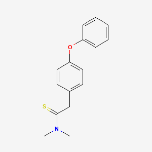 molecular formula C16H17NOS B3124861 N,N-dimethyl-2-(4-phenoxyphenyl)ethanethioamide CAS No. 320424-64-4