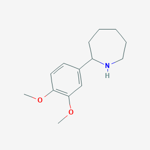 molecular formula C14H21NO2 B3124886 2-(3,4-Dimethoxyphenyl)azepane CAS No. 32084-81-4