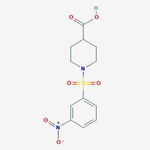 1-[(3-Nitrophenyl)sulfonyl]piperidine-4-carboxylic acid