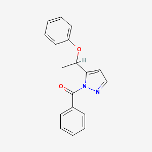 [5-(1-phenoxyethyl)-1H-pyrazol-1-yl](phenyl)methanone