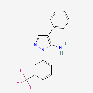 4-phenyl-1-[3-(trifluoromethyl)phenyl]-1H-pyrazol-5-amine