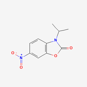molecular formula C10H10N2O4 B3125383 3-Isopropyl-6-nitro-1,3-benzoxazol-2-one CAS No. 32418-08-9