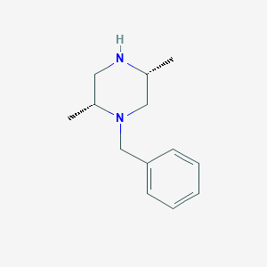 molecular formula C13H20N2 B3125421 (2R,5R)-1-Benzyl-2,5-dimethylpiperazine CAS No. 324750-43-8