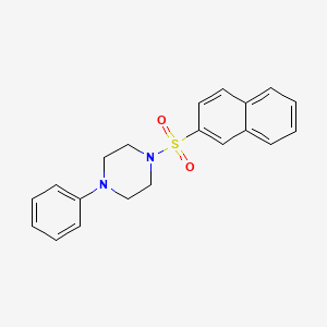 molecular formula C20H20N2O2S B3125432 1-(2-Naphthylsulfonyl)-4-phenylpiperazine CAS No. 324777-59-5