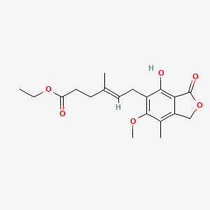 molecular formula C19H24O6 B3125441 Mycophenolic acid ethyl ester CAS No. 32483-51-5