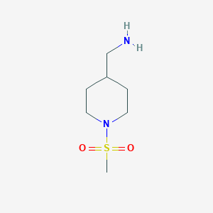 molecular formula C7H16N2O2S B3125467 (1-Methanesulfonylpiperidin-4-yl)methanamine CAS No. 325153-03-5