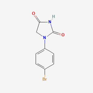 molecular formula C9H7BrN2O2 B3125485 1-(4-Bromophenyl)imidazolidine-2,4-dione CAS No. 32549-34-1