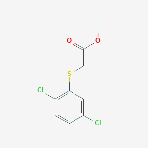 molecular formula C9H8Cl2O2S B3125505 Methyl 2-[(2,5-dichlorophenyl)sulfanyl]acetate CAS No. 325700-70-7