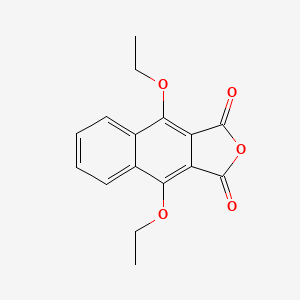 molecular formula C16H14O5 B3125514 4,9-Bis(ethyloxy)naphtho[2,3-c]furan-1,3-dione CAS No. 325780-77-6