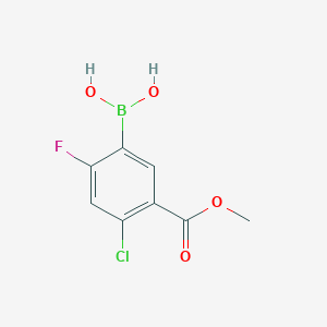 4-Chloro-2-fluoro-5-methoxycarbonylphenylboronic acid