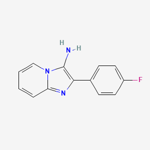 molecular formula C13H10FN3 B3125569 2-(4-Fluorophenyl)imidazo[1,2-a]pyridin-3-amine CAS No. 326883-87-8