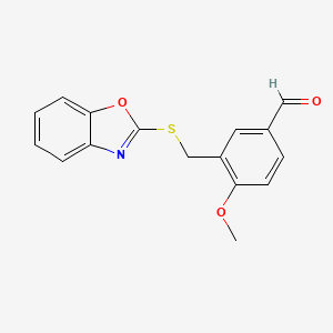3-[(1,3-Benzoxazol-2-ylthio)methyl]-4-methoxybenzaldehyde