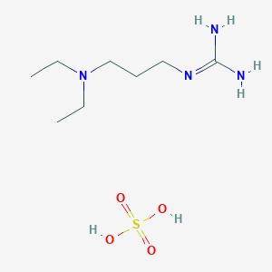 molecular formula C8H22N4O4S B3125625 N-(3-Diethylamino-propyl)-guanidine sulfate CAS No. 3272-62-6