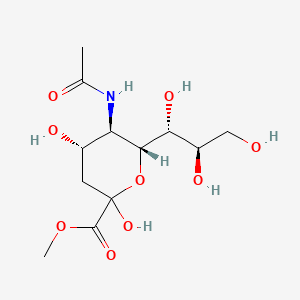 molecular formula C12H21NO9 B3125634 N-Acetylneuraminic acid methyl ester CAS No. 32766-94-2